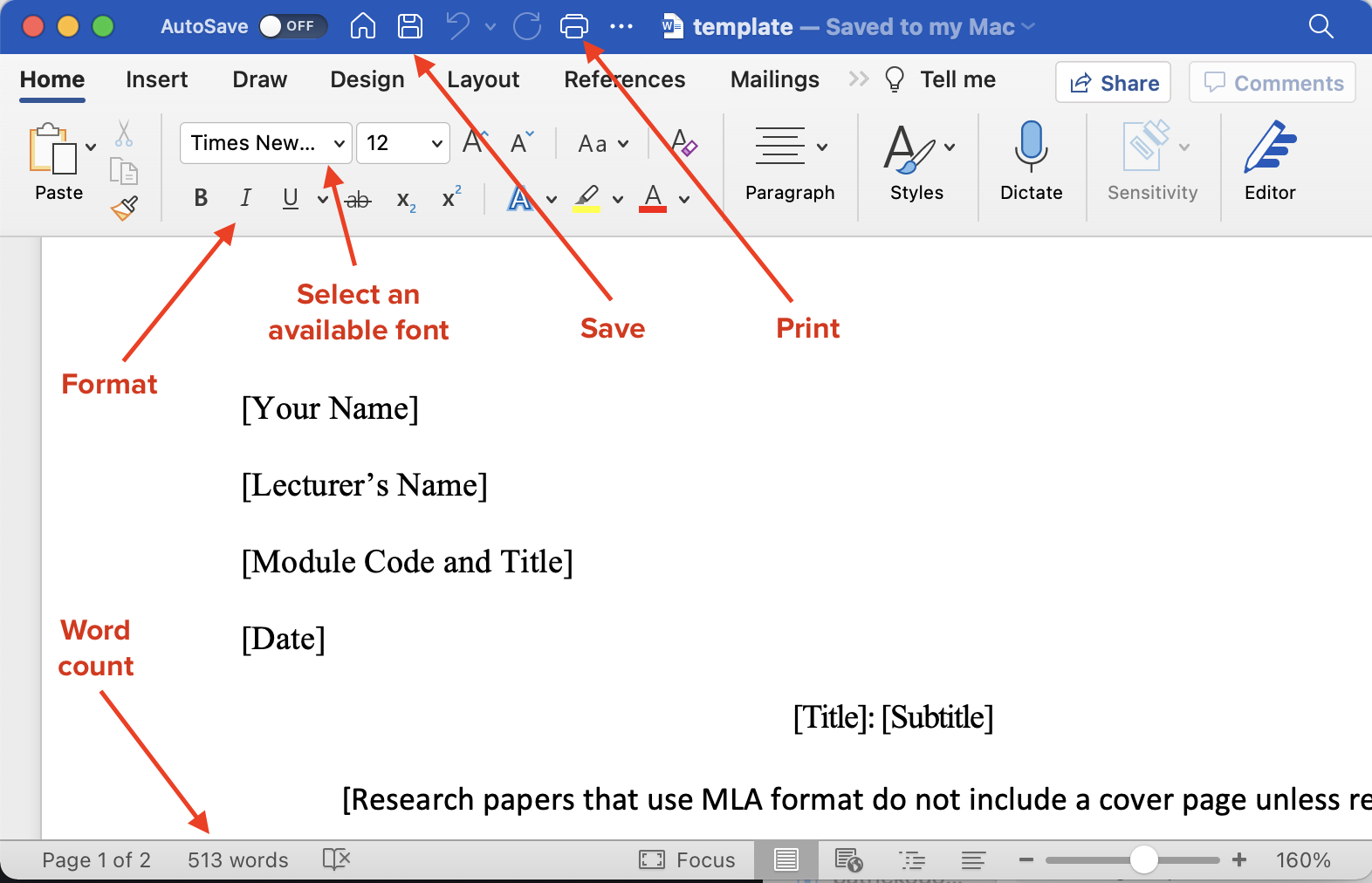 A word-processing file: data and operations