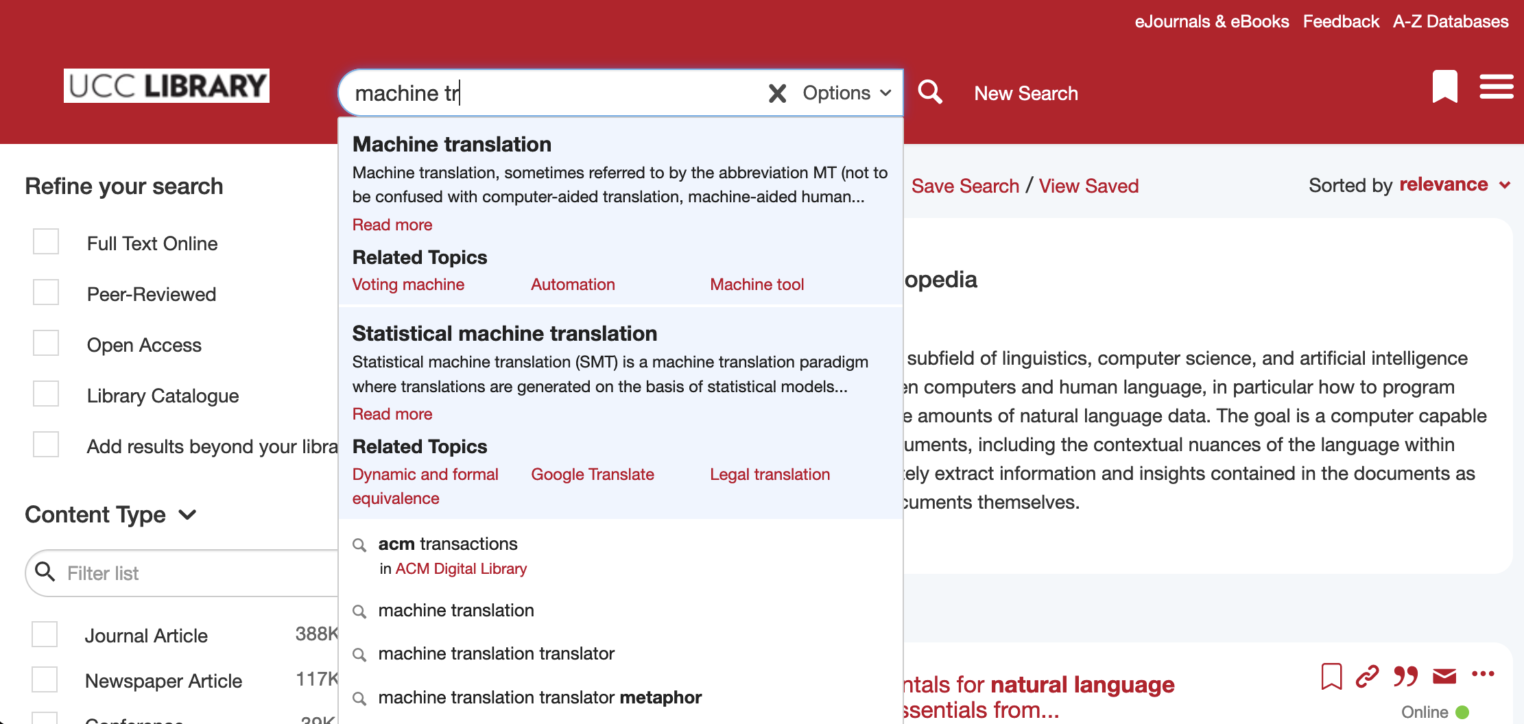 Searching for information: aided by artificial intelligence