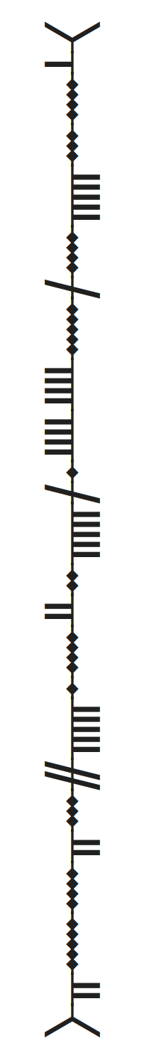 An inscription in Ogham